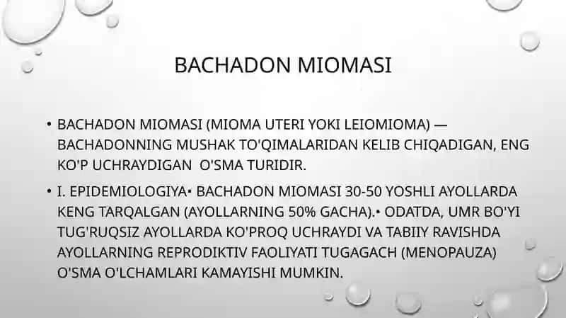 Bachadon miomasi 3