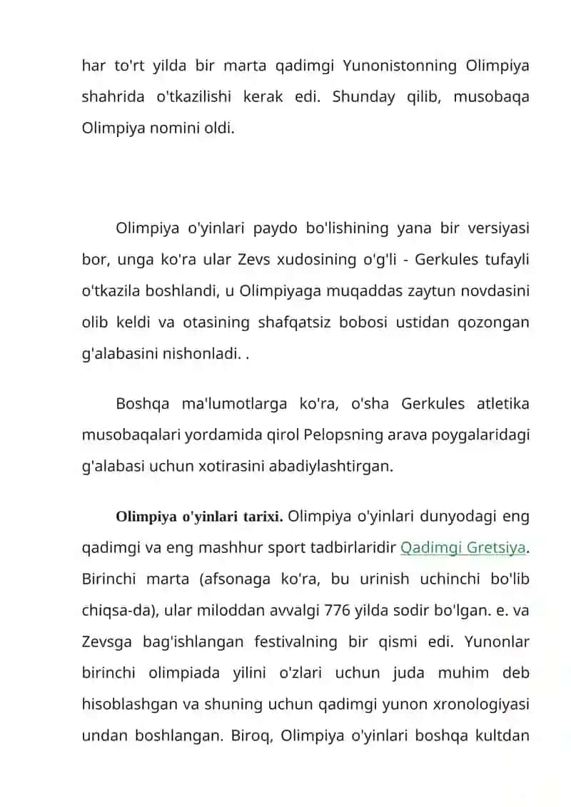 Olimpiada sport oyinlari tarixi 3