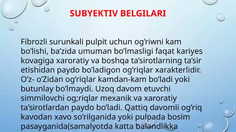 Surunkali fibrozli pulpit 3