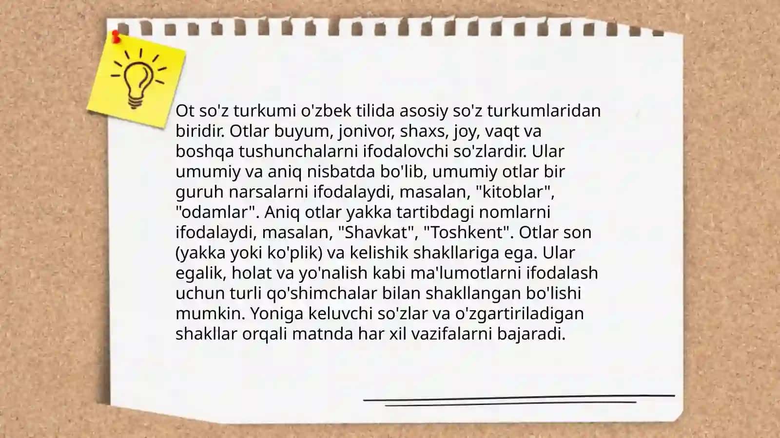 Ot so'z turkumi haqida ma'lumot 3