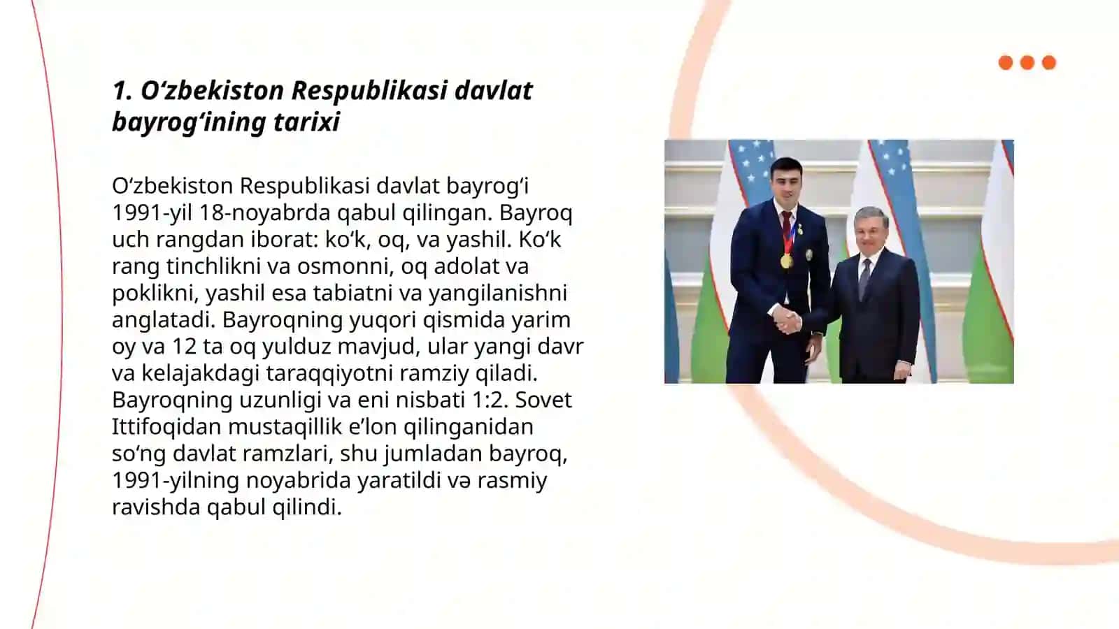 O‘zbekiston Respublikasi davlat bayrog‘ining tarixi 3
