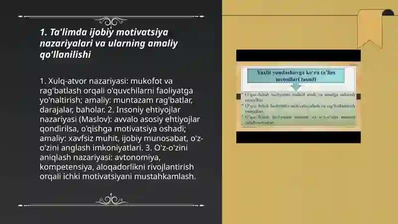 Ta'limda ijobiy motivlarni shakllantirish 3