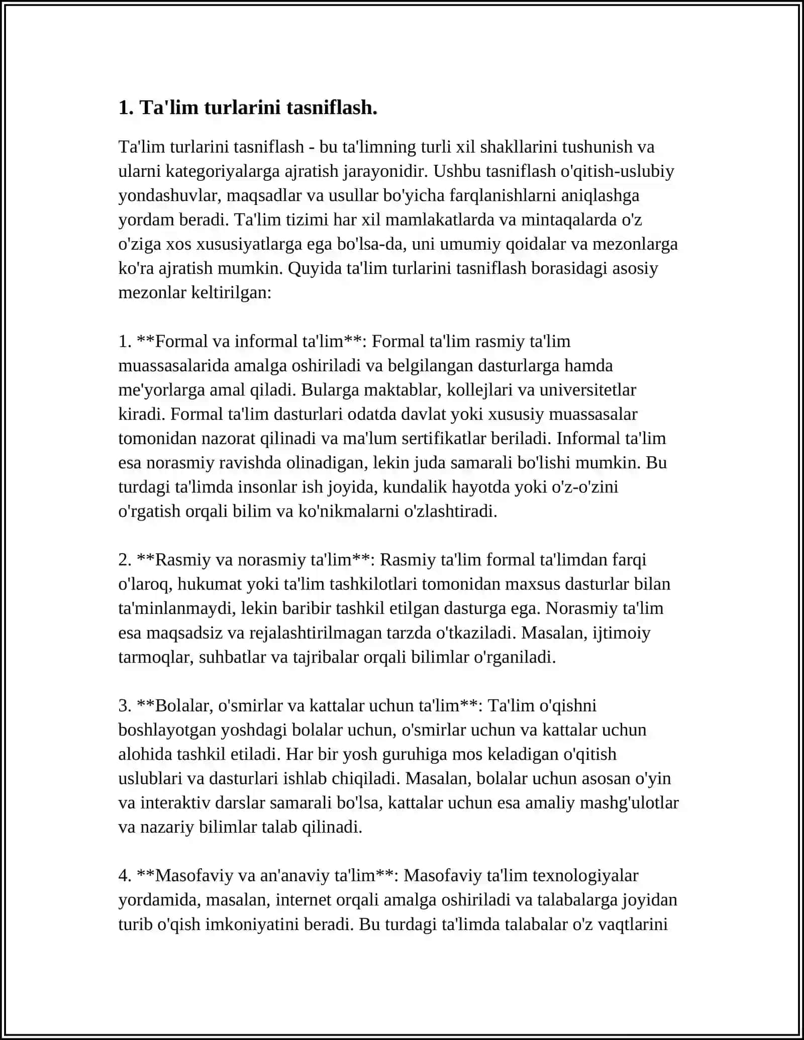 TALIM TURLARI 3
