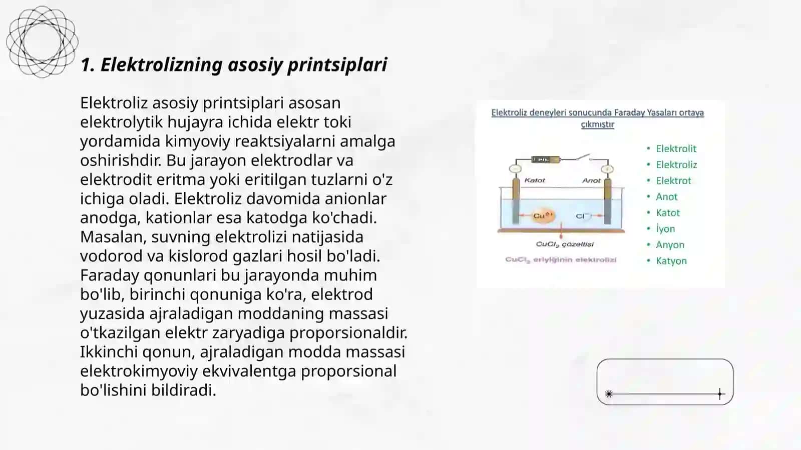 Elektroliz.Elektroliz qonunlari 3