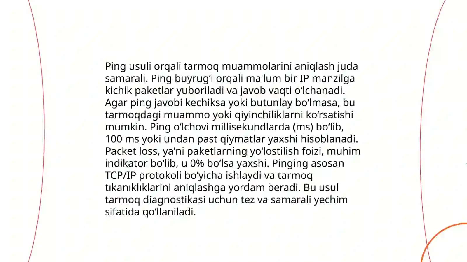Tarmoq Muammolarini Aniqlash va Hal qilish 3