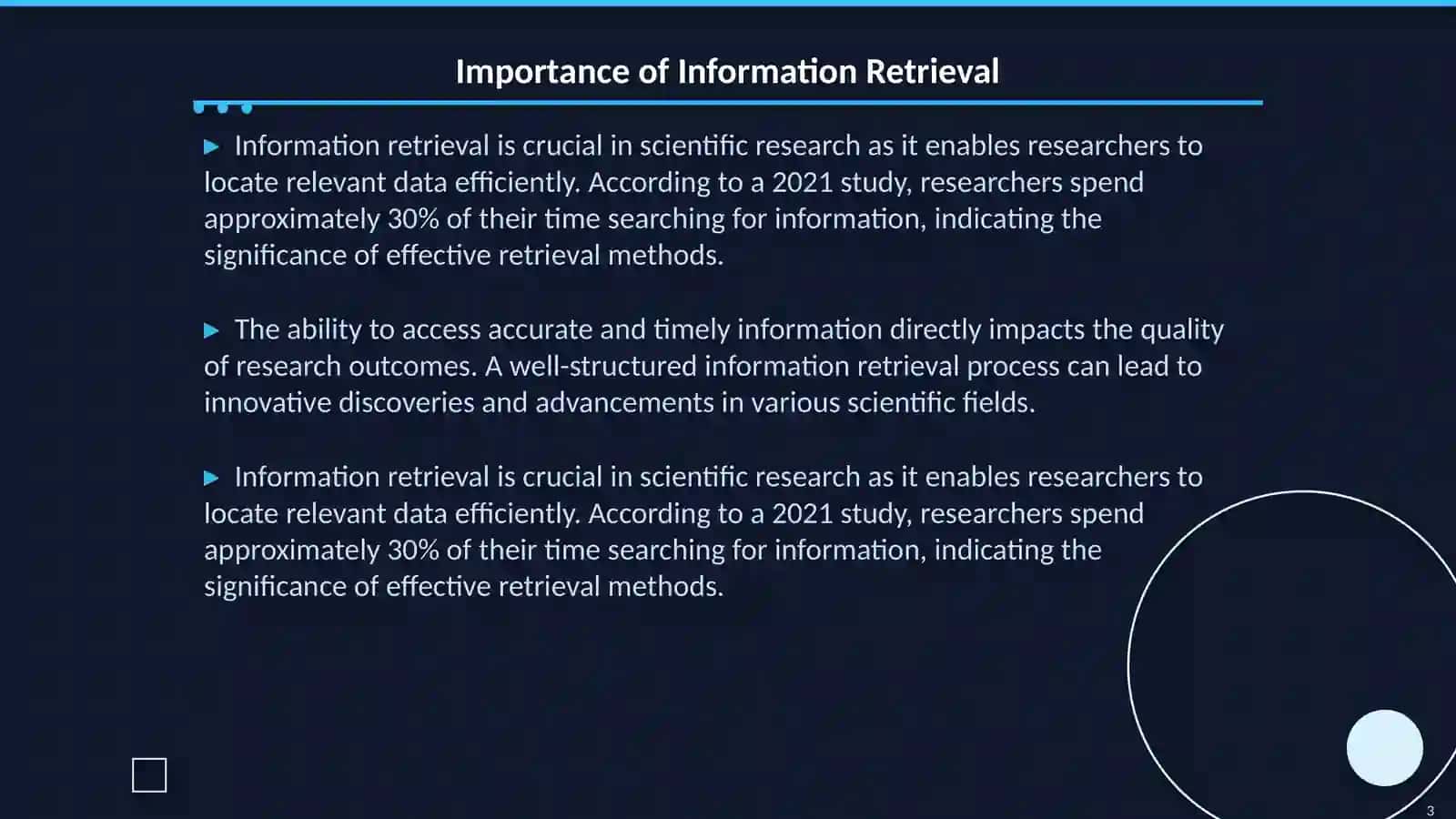 The main methods of searching for information for scientific research 3