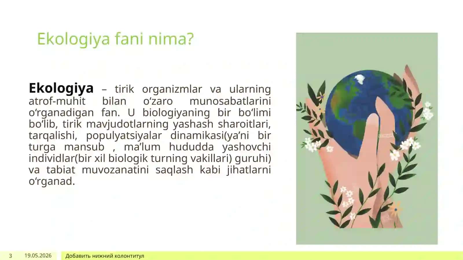 Ekologiya va atrof-muhit 3