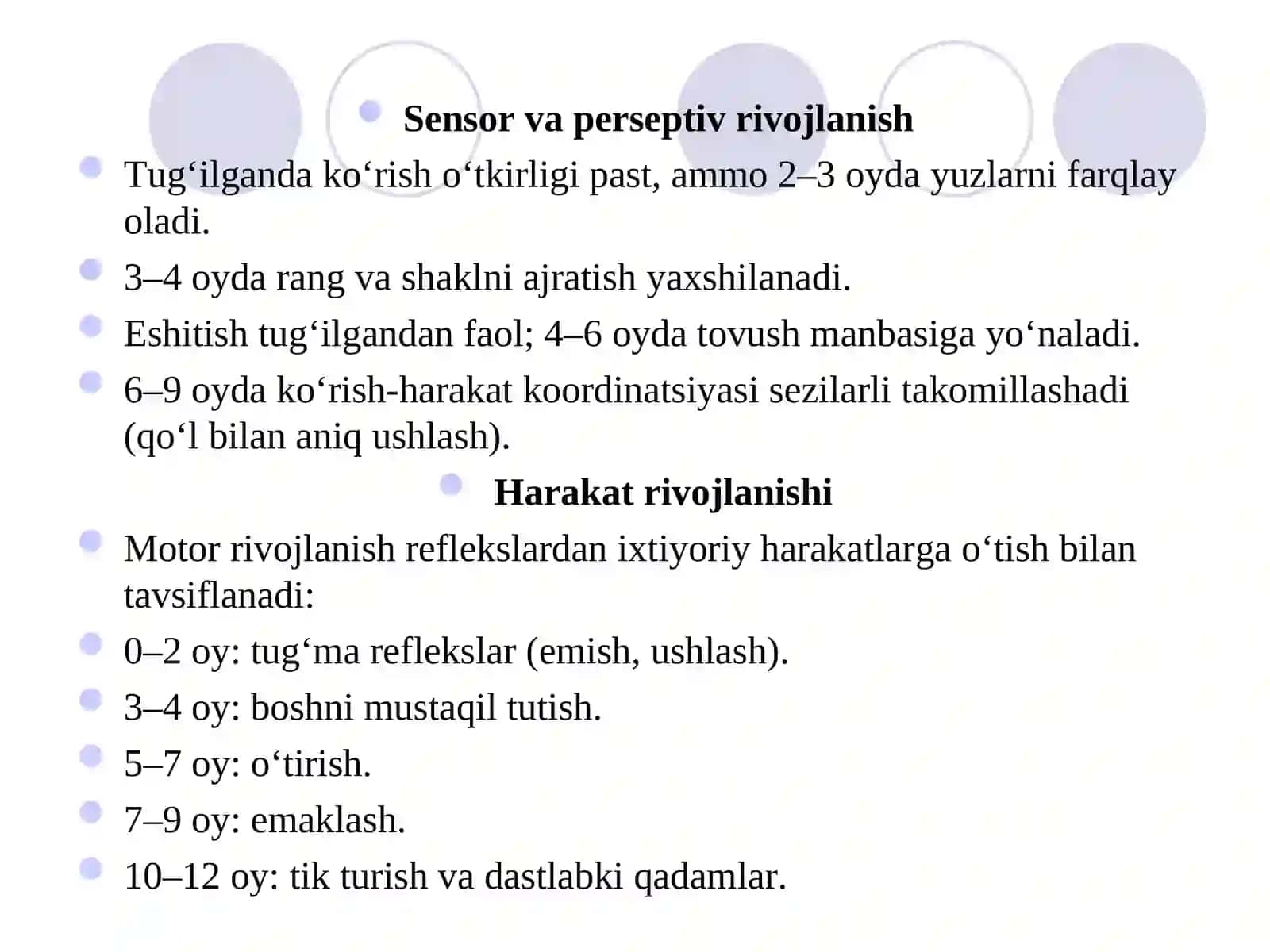 Go’daklik davri 3