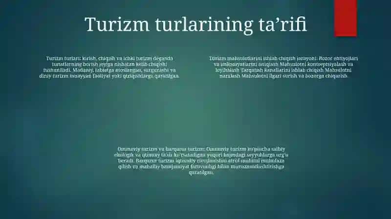 Turizm Turlarini Ishlab Chiqish Jarayoni 3