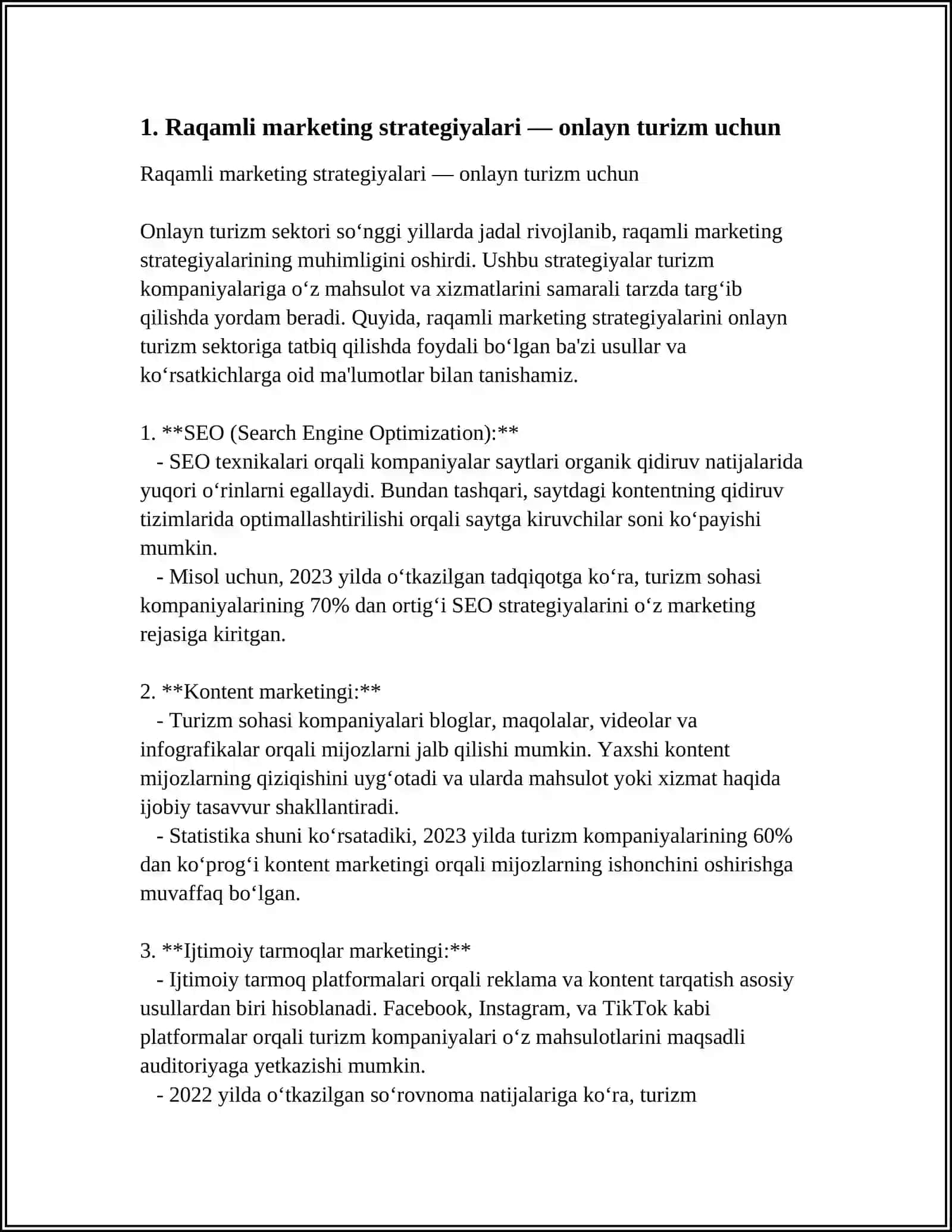 ONLAYN TURIZM MARKETINGI VA E-COMMERCE 3