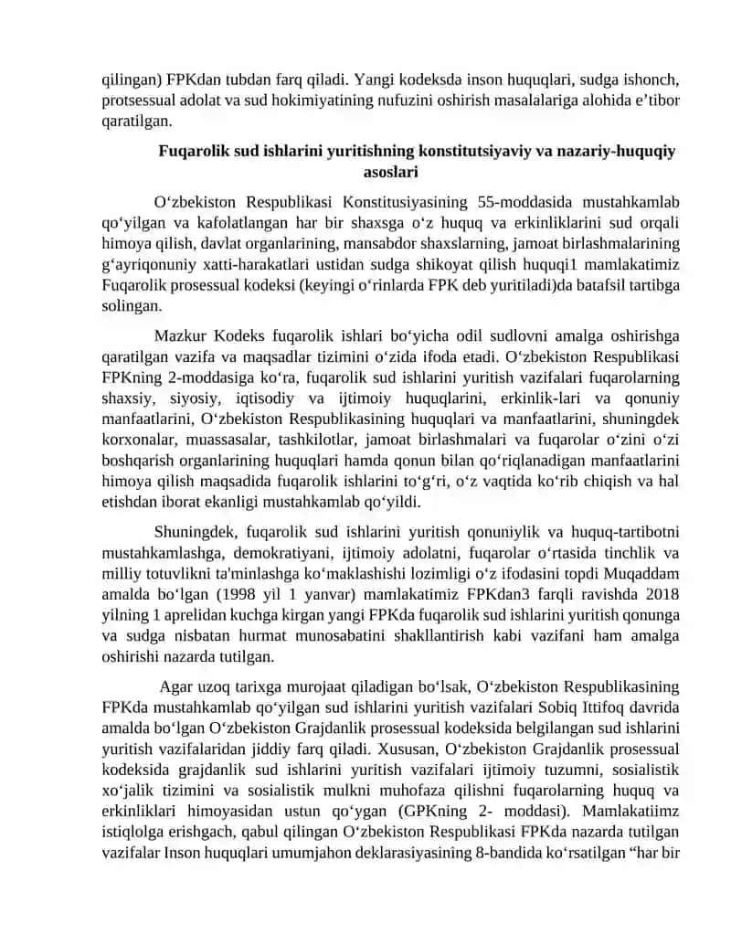 Fuqarolik sud ishlarini yuritish vazifalari 3