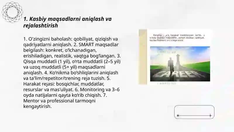 Kasbiy karyerani shakillantirish 3