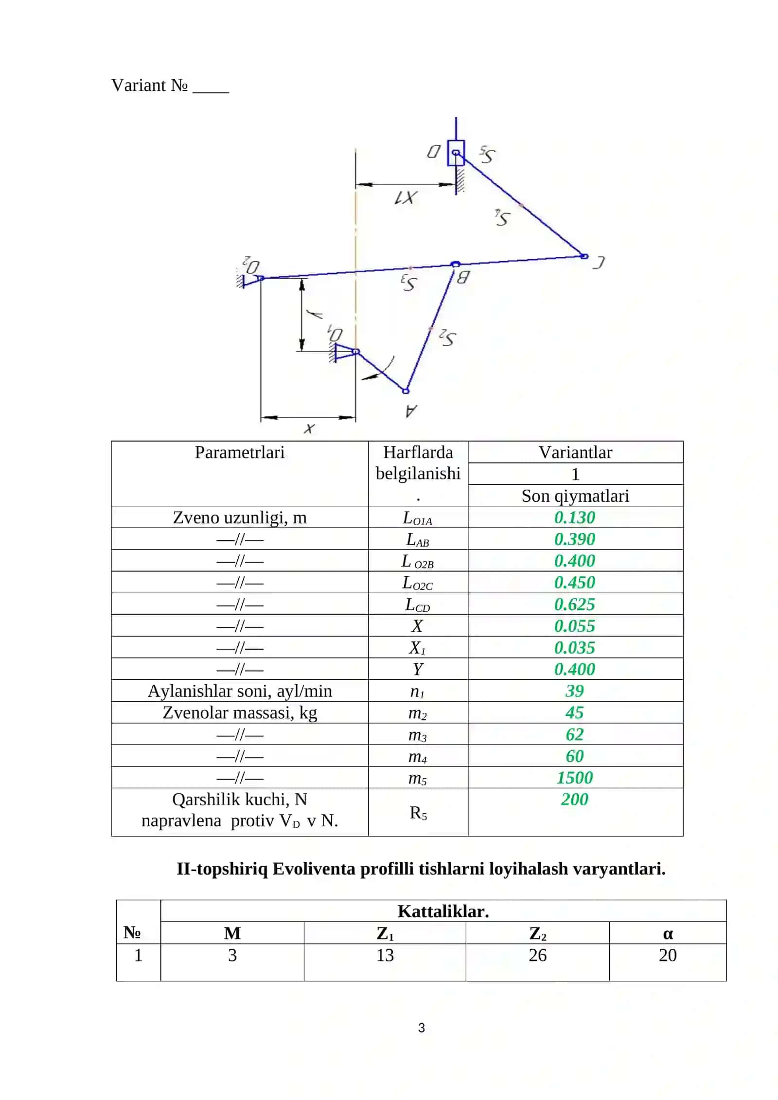 Mexanizmni xolat diagrammasini qurish 3
