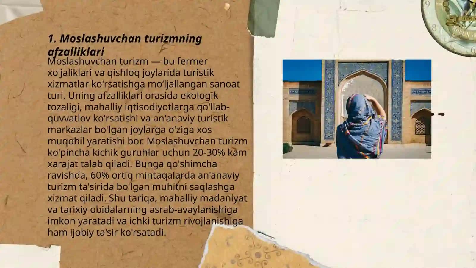 Moslashuvchan turizm 3