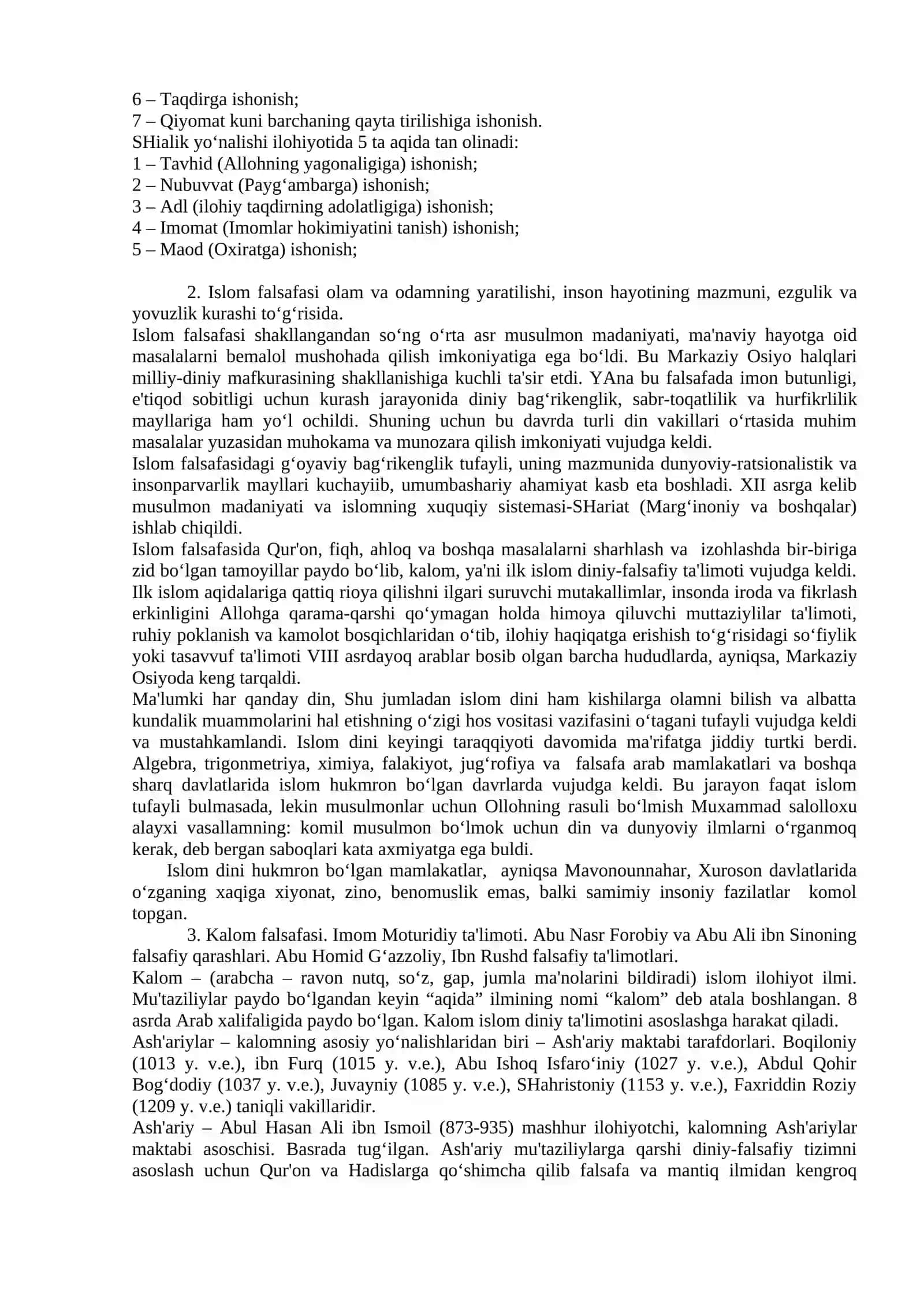 Islom qadriyatlari 3