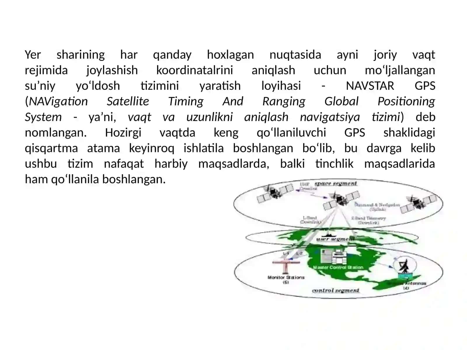 GPS-tizimlarni yaratilishi 3