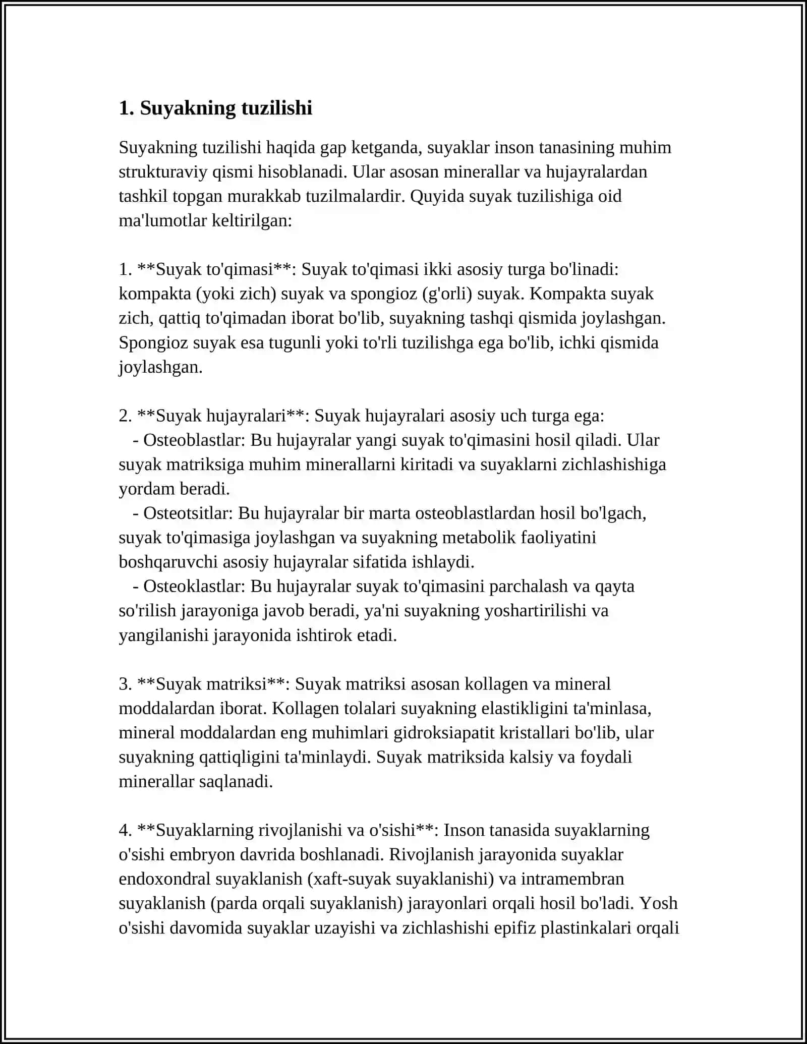 SUYAK HAQIDA MAʼLUMOT 3