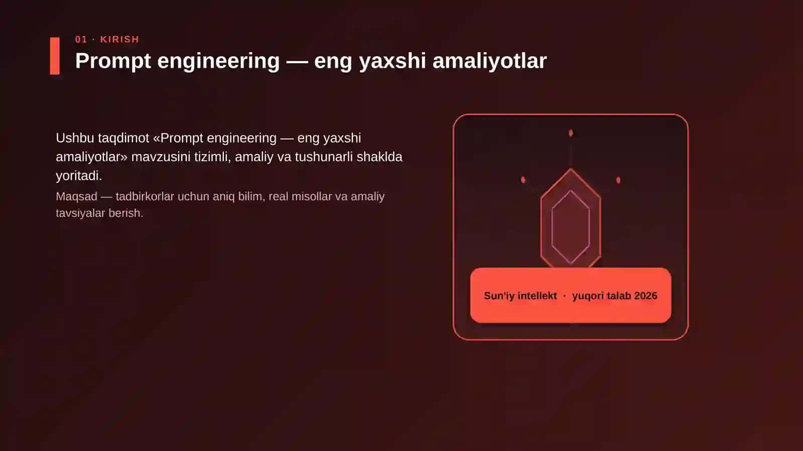 Prompt engineering — eng yaxshi amaliyotlar 3