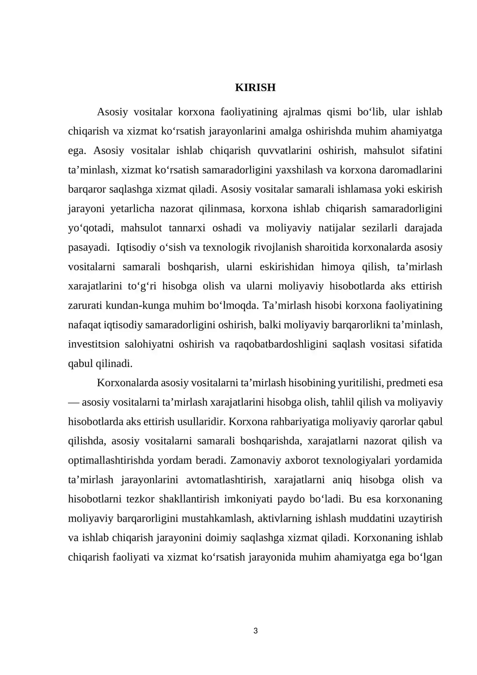 Asosiy vositalarni ta'mirlash hisobi 3