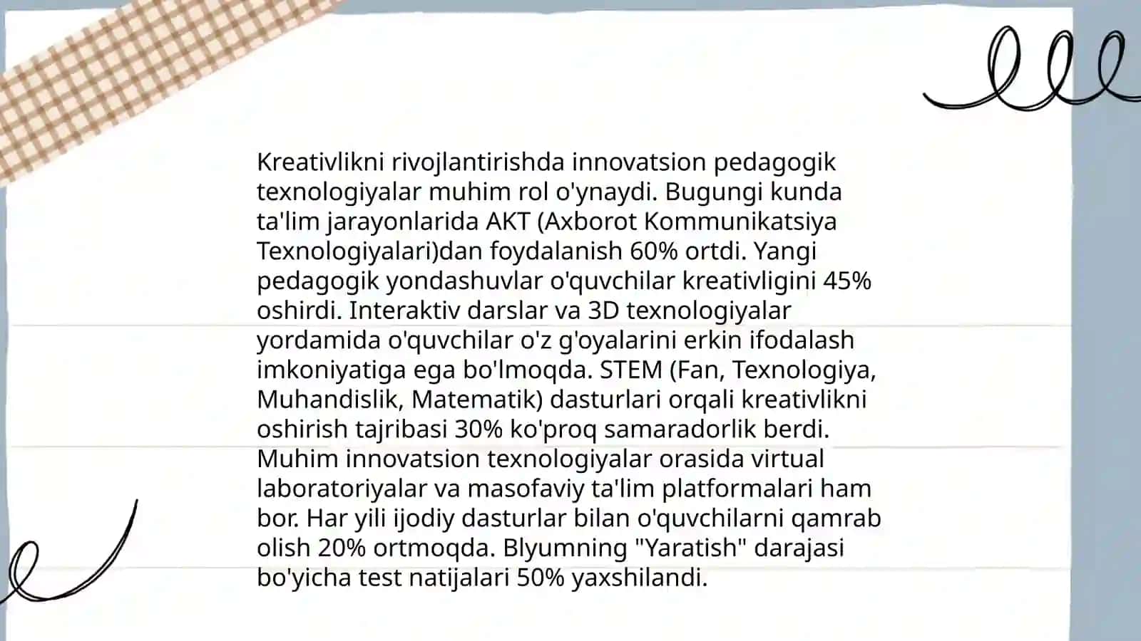 Pedagoglarda kreativlik sifatlarini rivojlantiruvchi metod, vosita va texnologiyalar 3