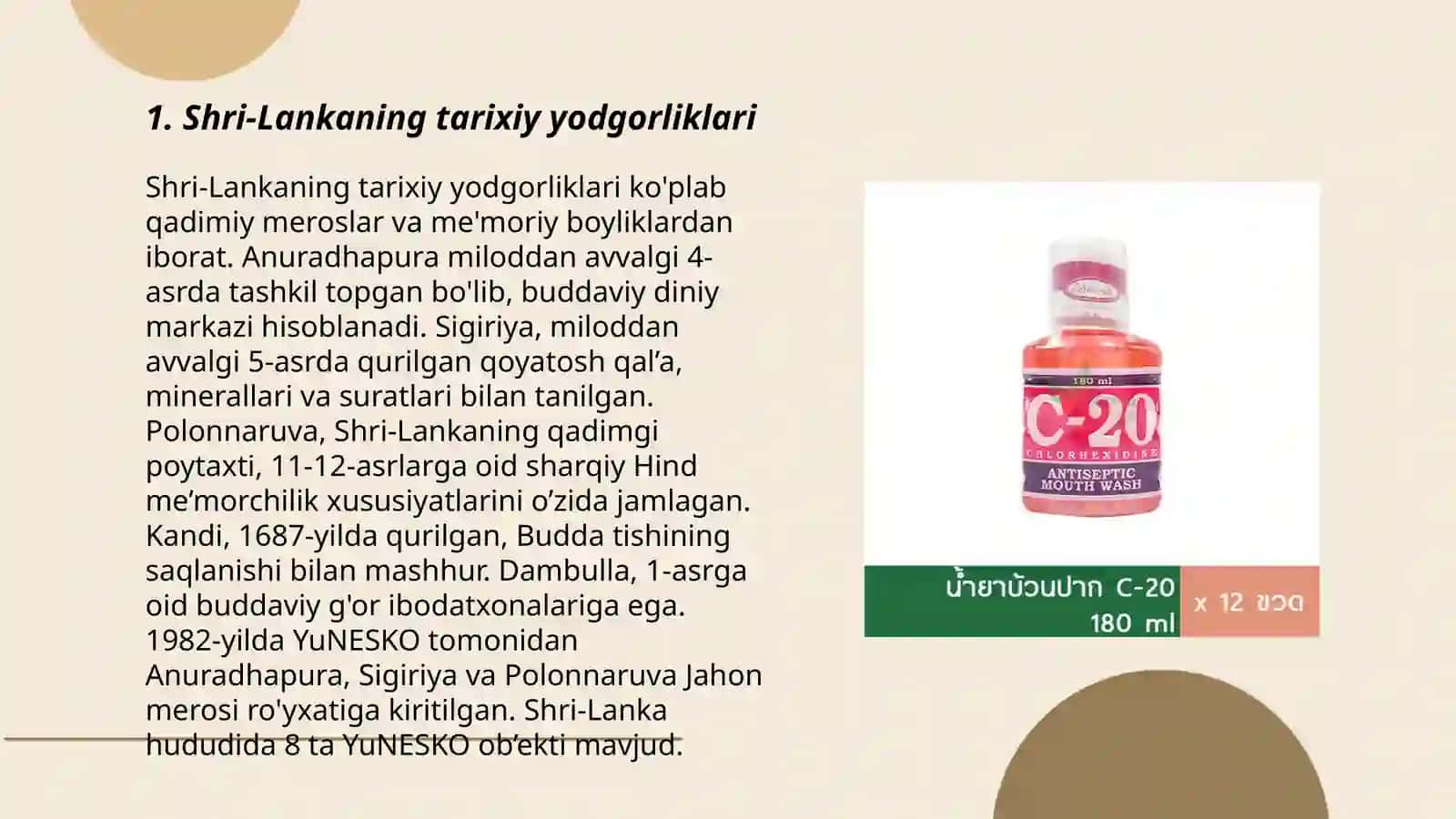Shri-Lankaning tarixiy yodgorliklari 3