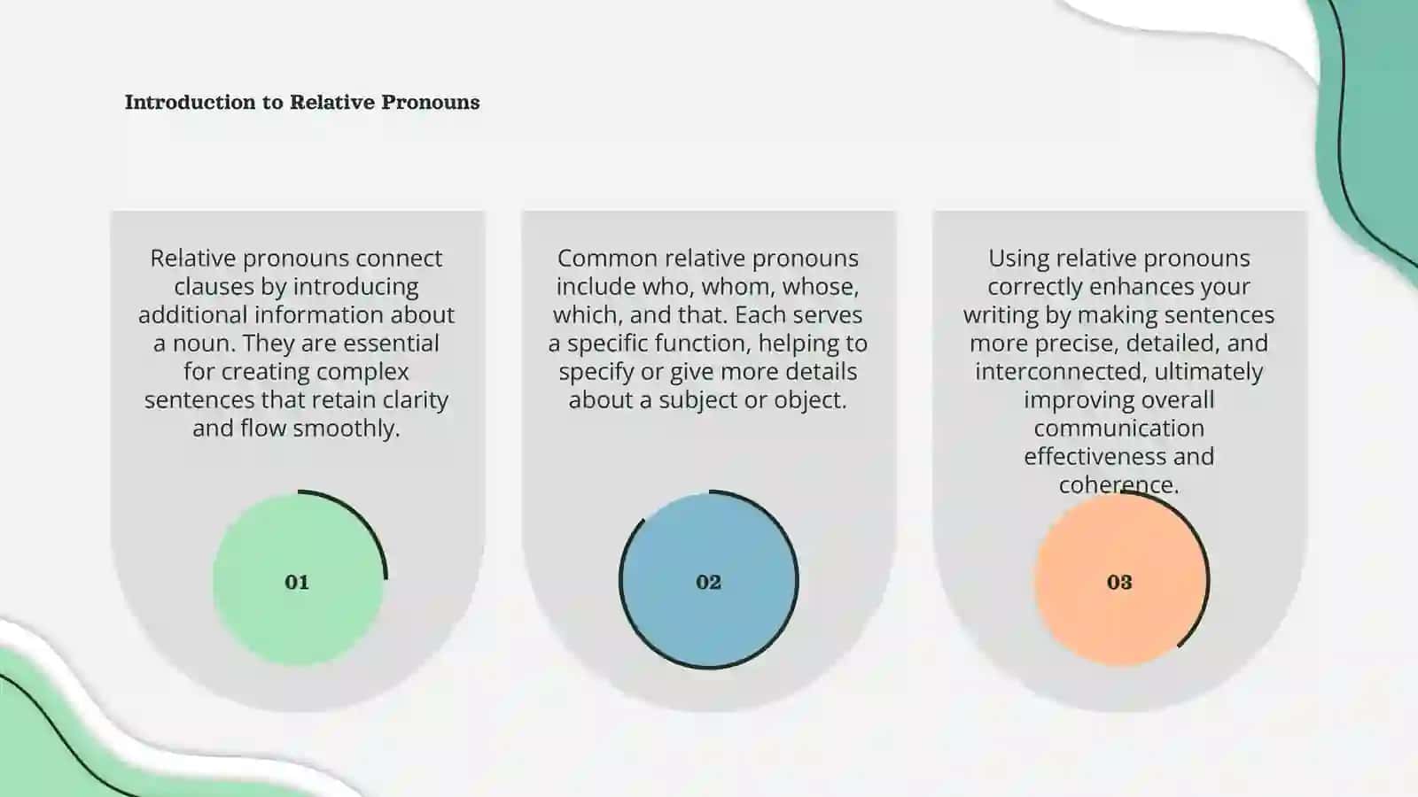 Relative pronouns 3