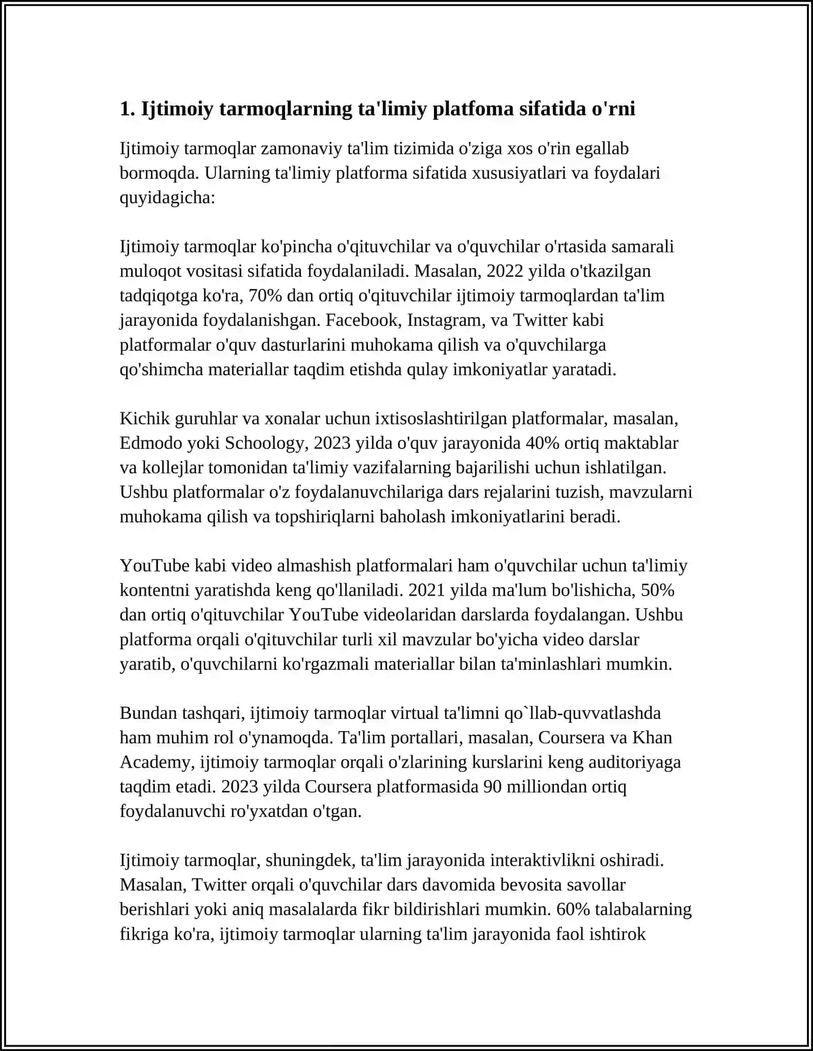 Ijtimoiy tarmoqlarning ta'limiy imkoniyatlari 3