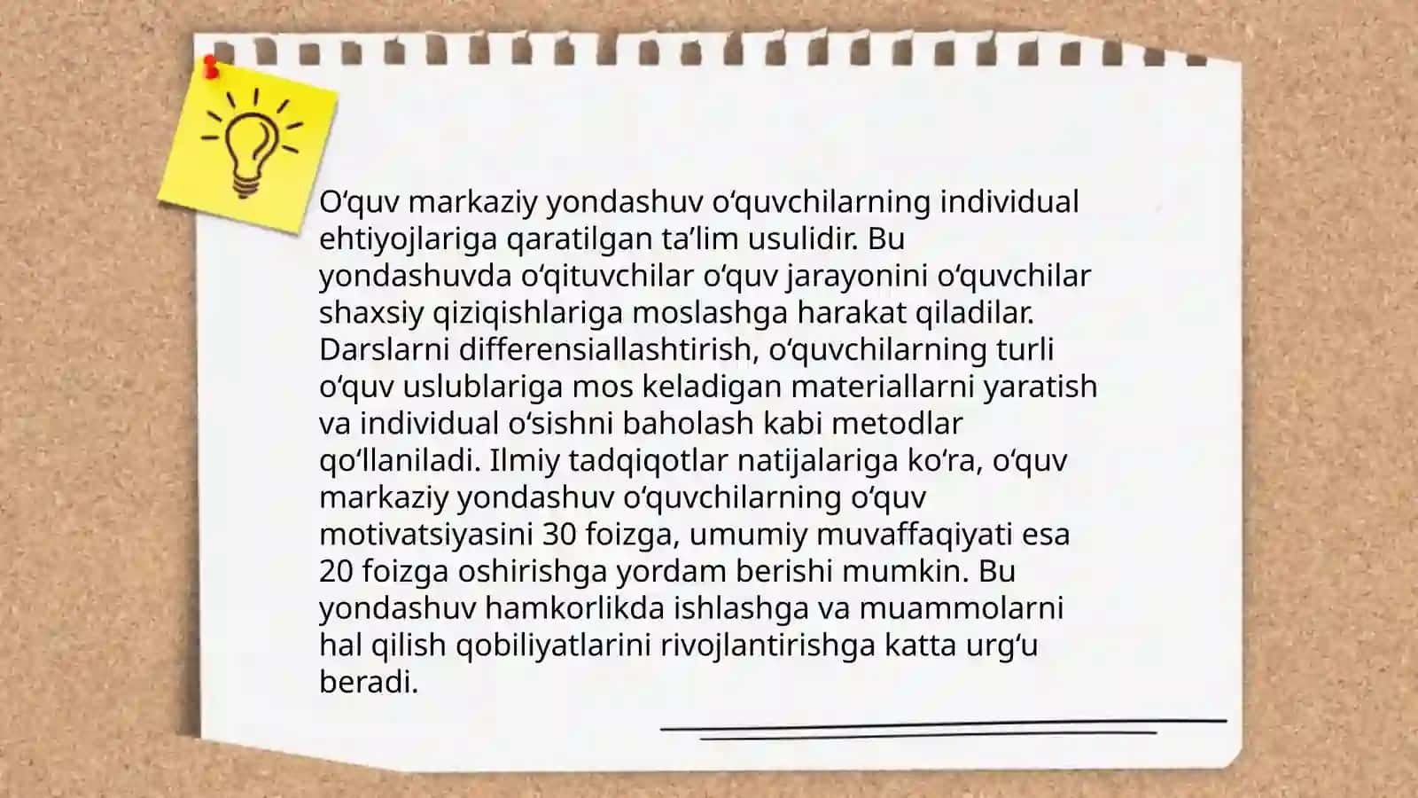 Shaxsga yònaltirilgan talimning asosiy tamoyillari 3