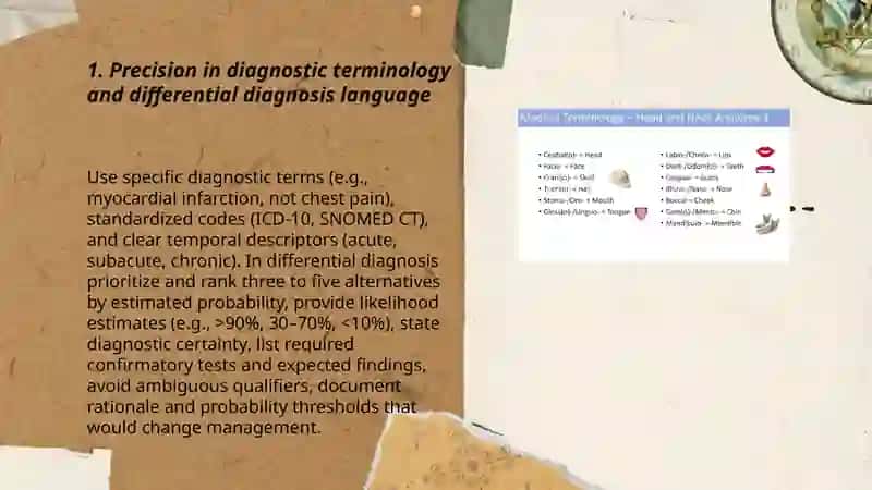 Accurate application of medical terminology 3