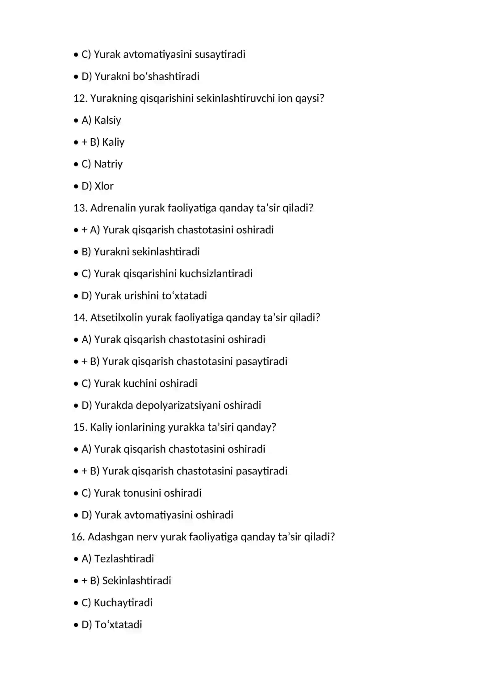 Yurak faoliyatining boshqarilishini o’rganish 3