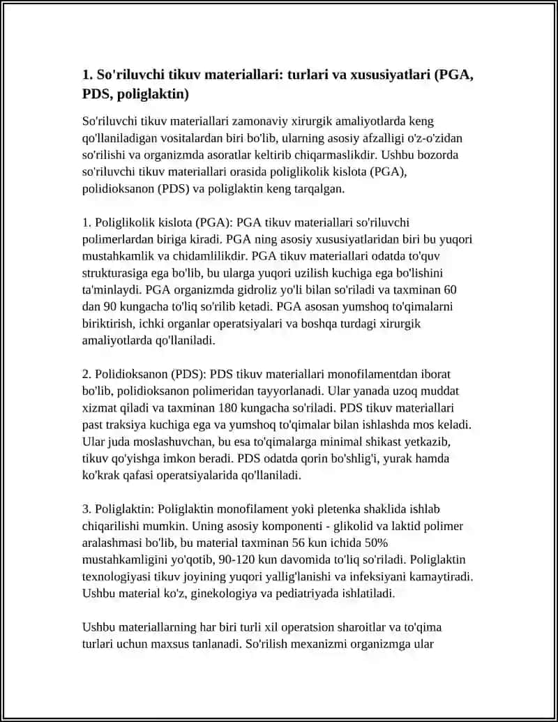 XIRURGIK ZAMONAVIY TIKUV MATERIALLARI 3