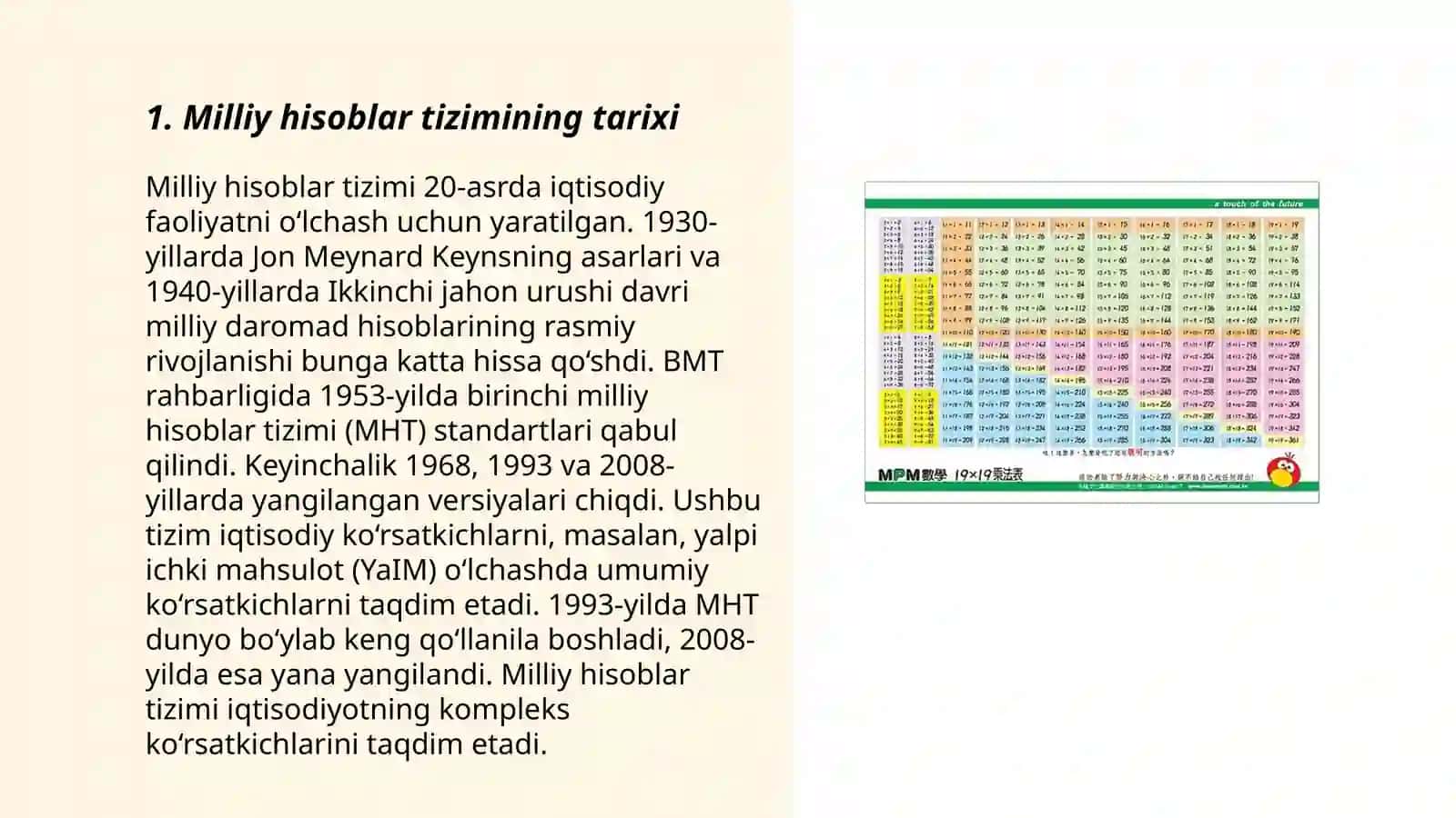 Milliy hisoblar tizimi va yalpi ichki mahsulotni hisoblash 3