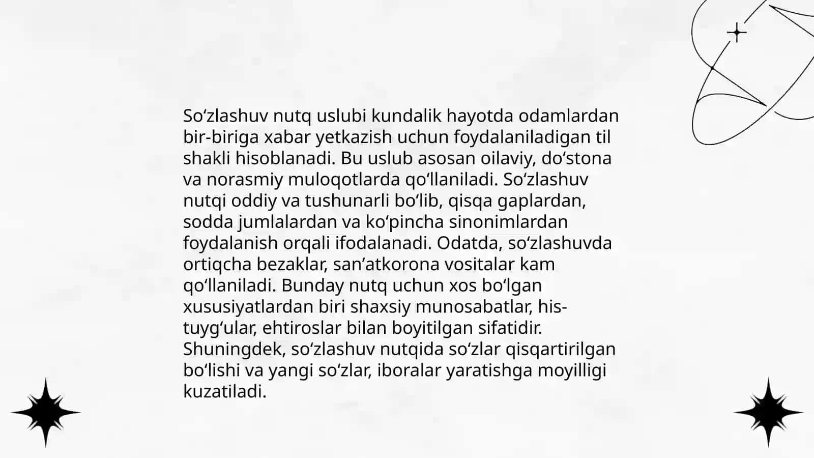 Soʻzlashuv nutq uslubi 3