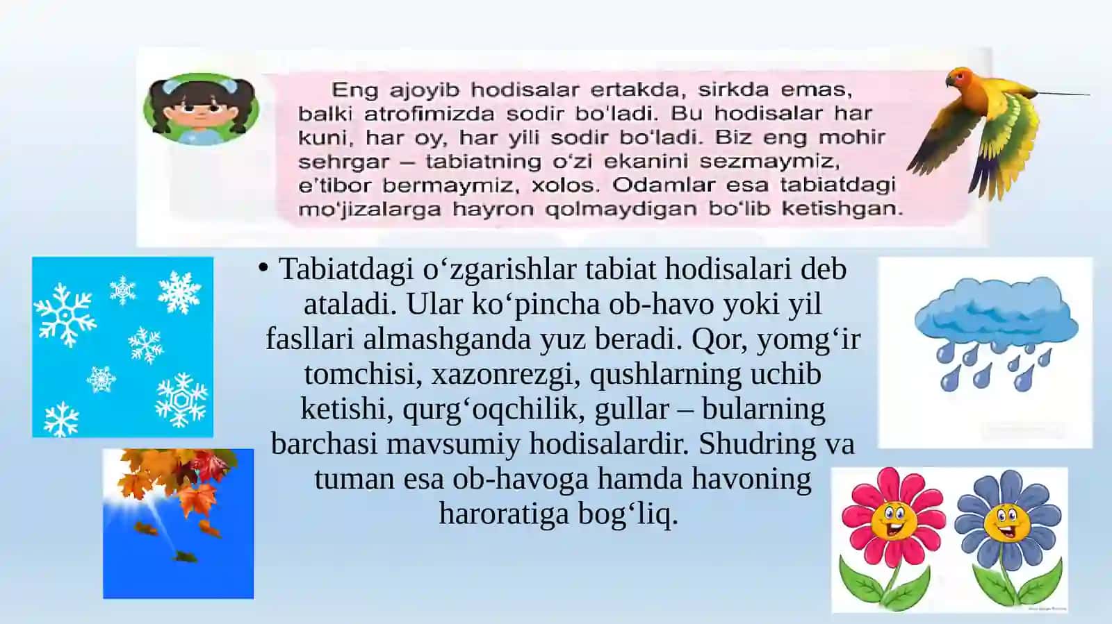 Tabiat hodisalari 3