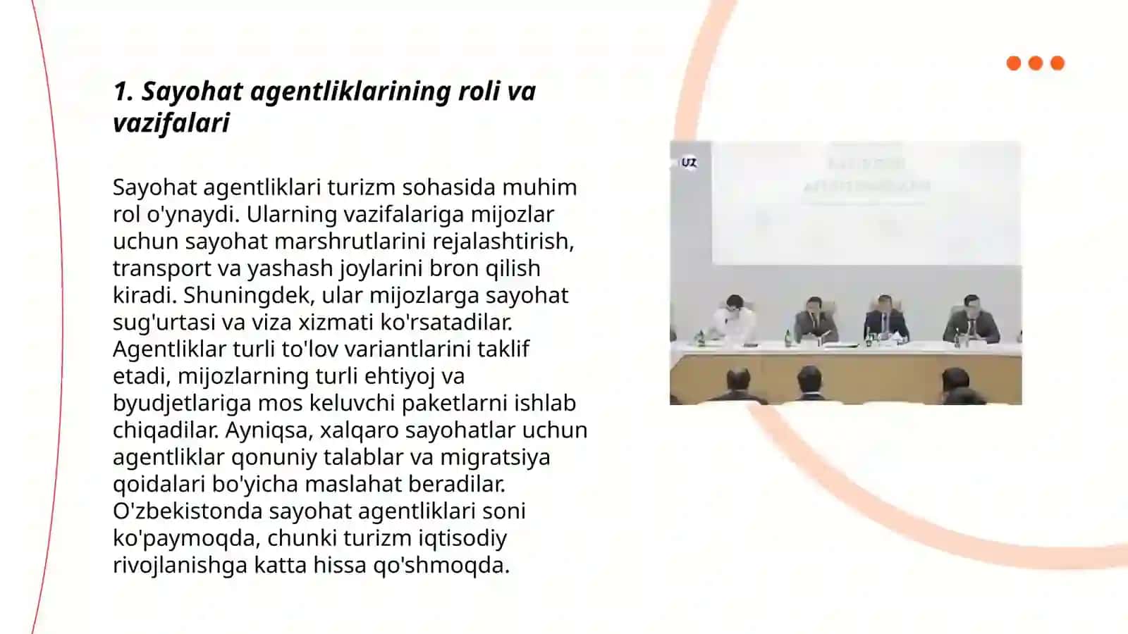 Sayohat agentliklari faoliyati 3