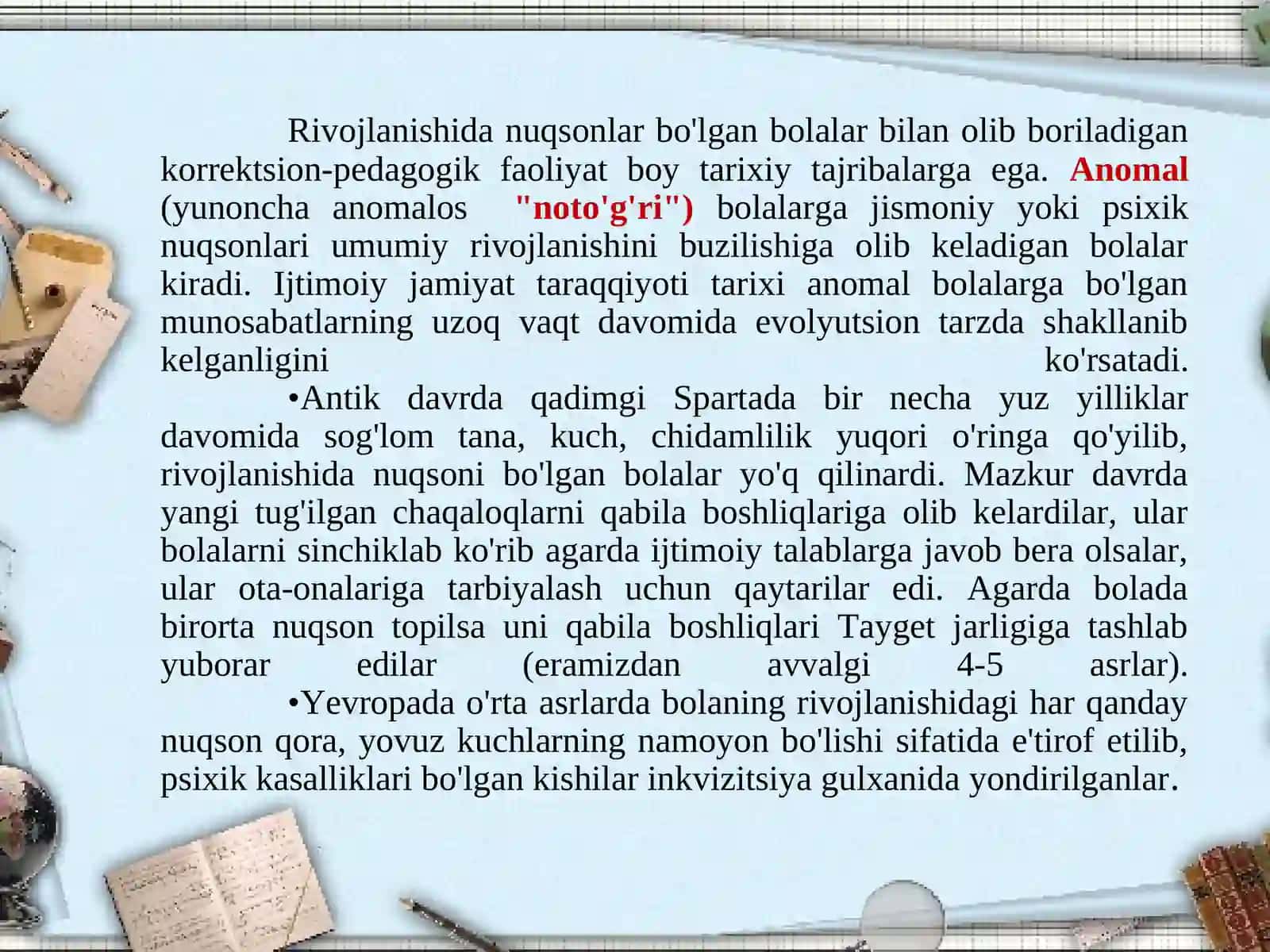 KORREKTSION PEDAGOGIKA VA INKLYUZIV TA’LIM ASOSLARI 3