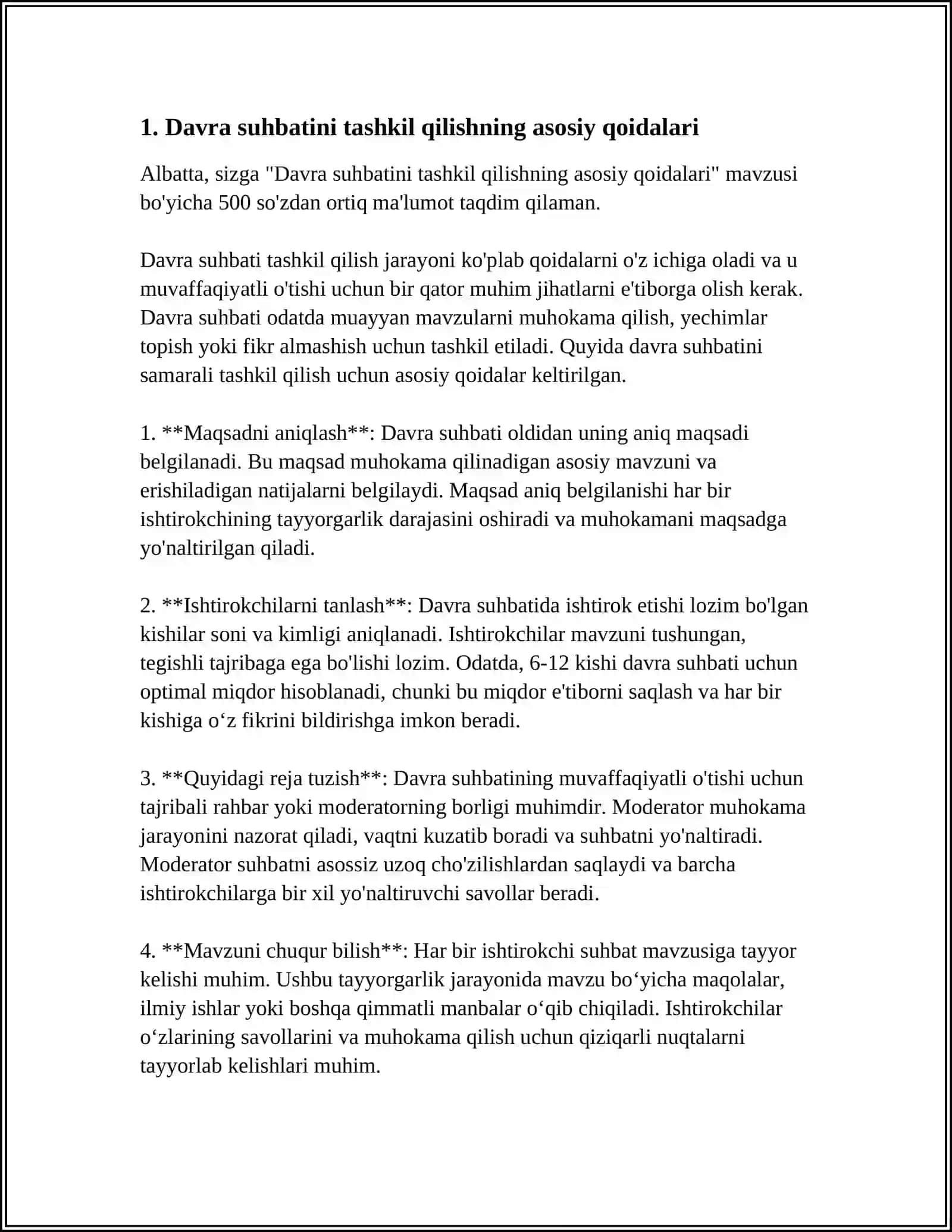 DAVRA SUHBATI O'TKAZISH METODIKASI 3