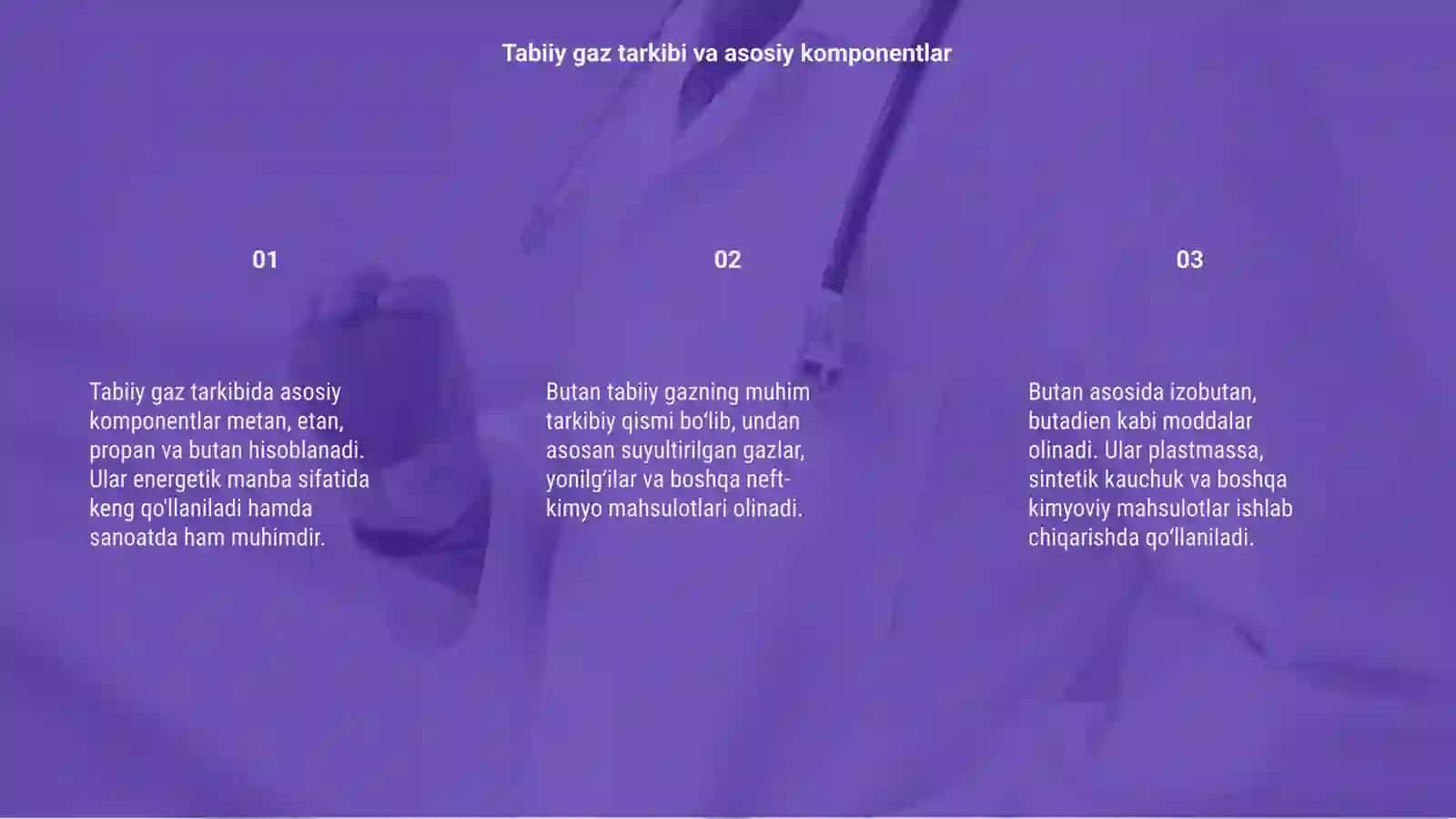 Tabiiy gaz tarkibi va asosiy komponentlar 3