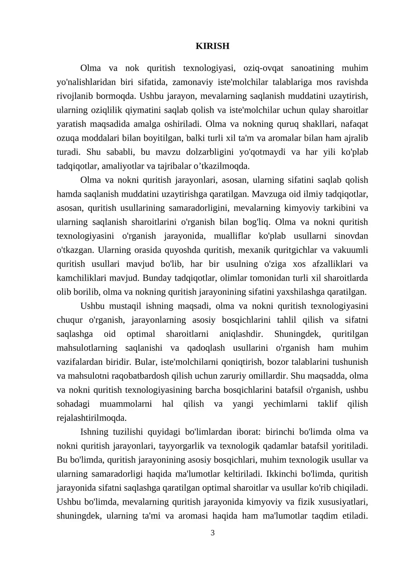 Olma va nokni quritish texnalogiyasi 3