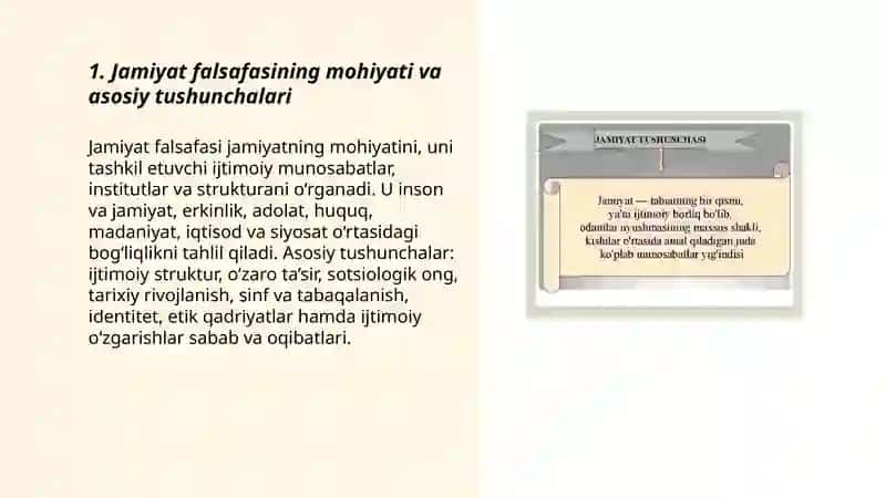Jamiyat falsafasi 3