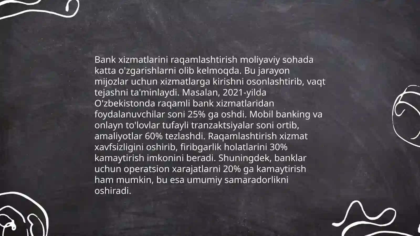 O'zbekistonda bank sektorining raqamlashtirish samaradorligi 3
