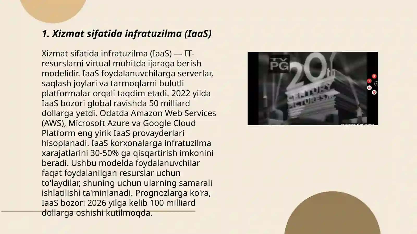 Xizmat sifatida infratuzilma (IaaS) 3