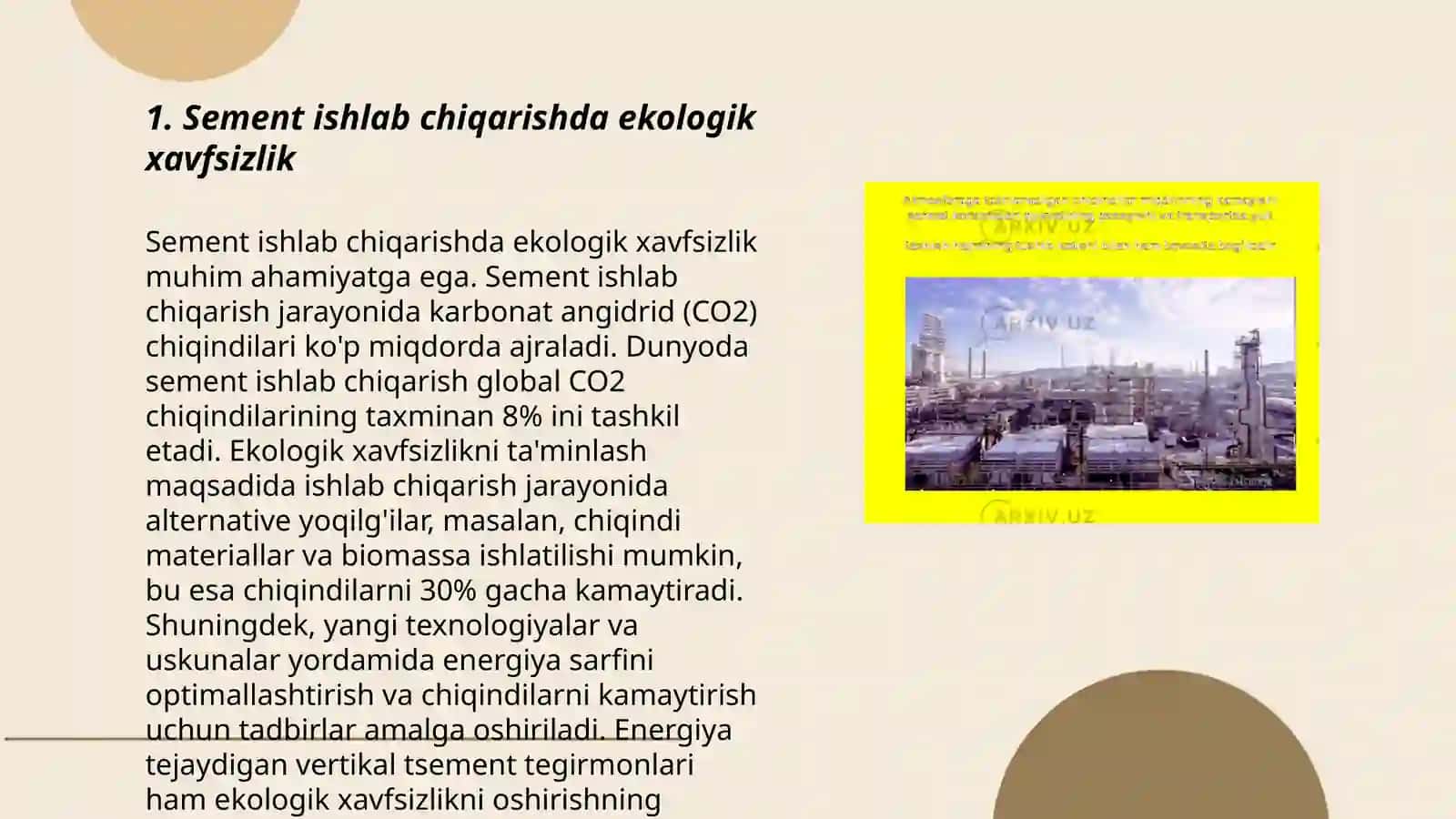 Sement ishlab chiqarishda ekologik xavfsizlik 3