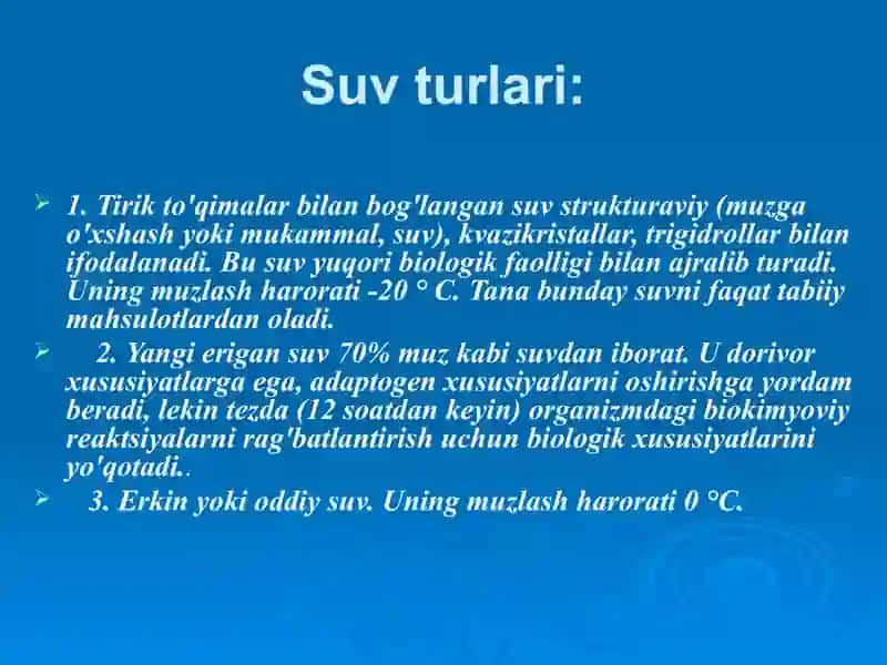 Aholi punktlarida suv va suv taʼminoti gigenasi 3