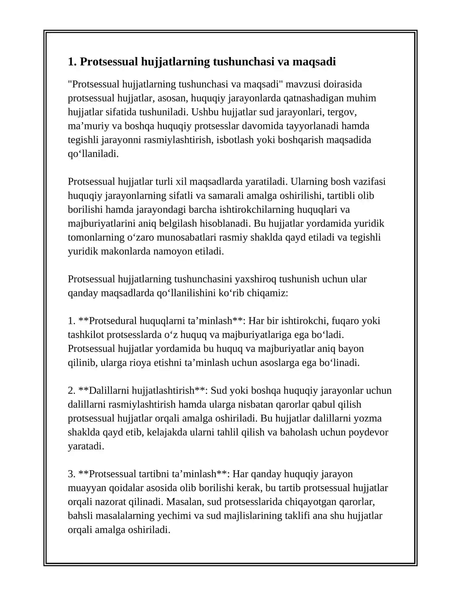 PROTSESSUAL HUJJATLAR 3