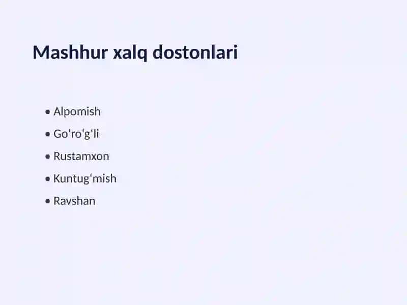 Xalq dostonlari va dostonchilik maktablari 3