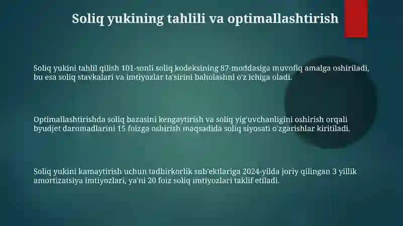Soliq islohatlari va davlat moliyaviy siyosati 3