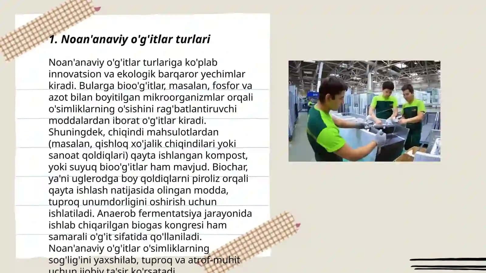 Noan'anaviy o'g'itlar turlari 3
