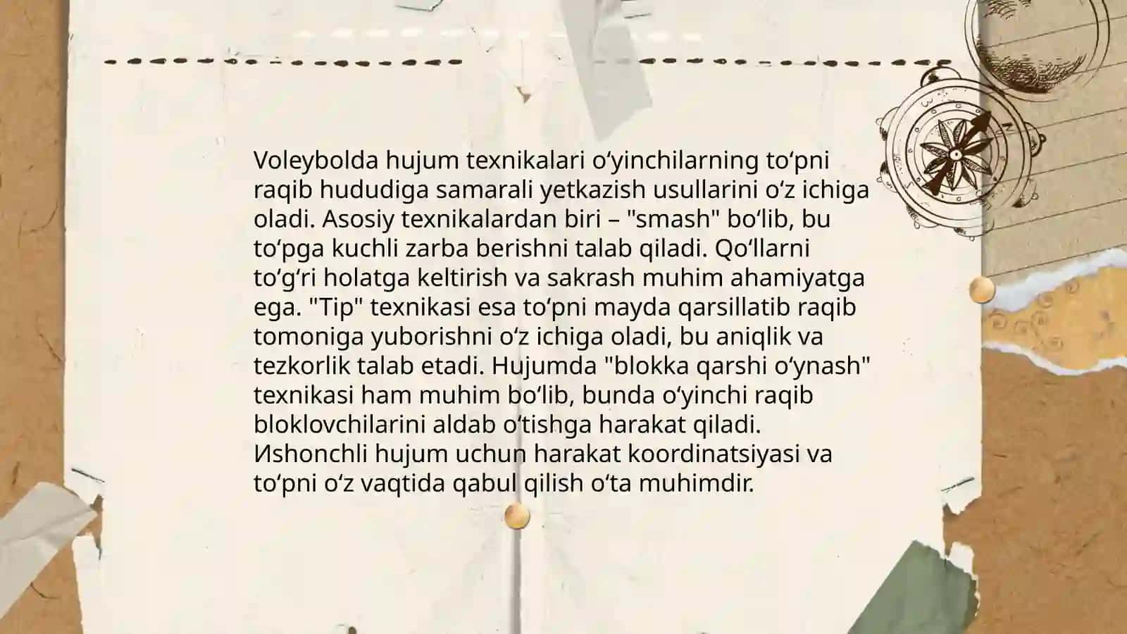 Voleybolda hujum va himoya texnikasi 3