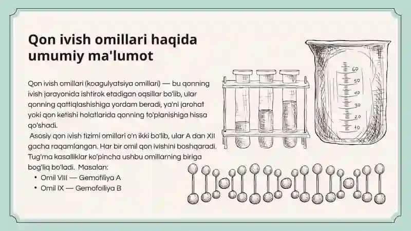 Qon Ivish Omillarining Tug’ma Kasalliklari 3